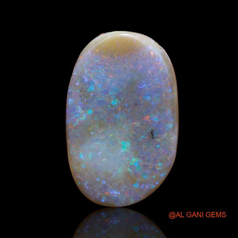 13.10 Cts Natural Australian Fire Opal Loose Gemstone Oval Cabochon 21x14x6 mm A-910