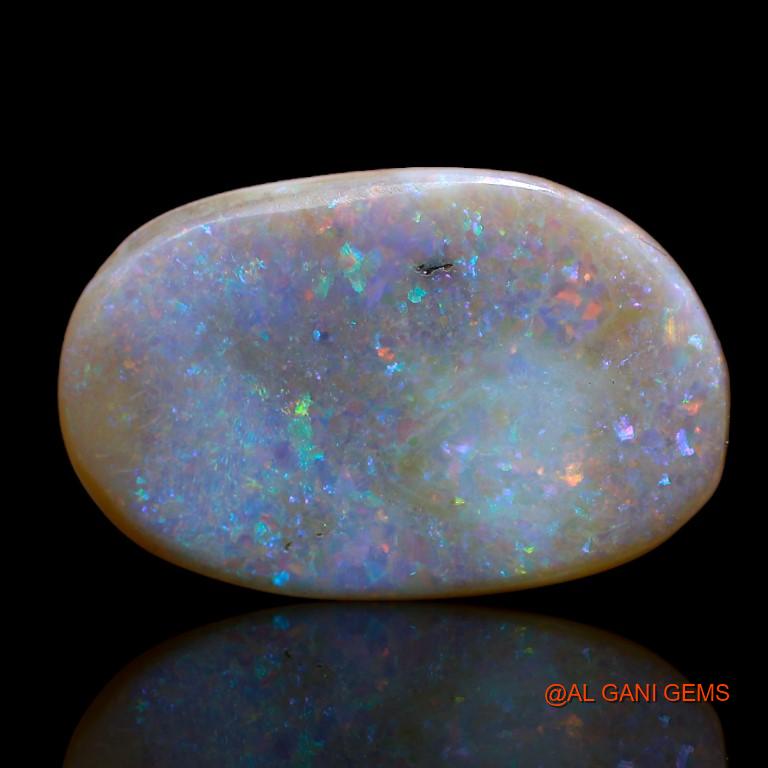 13.10 Cts Natural Australian Fire Opal Loose Gemstone Oval Cabochon 21x14x6 mm A-910