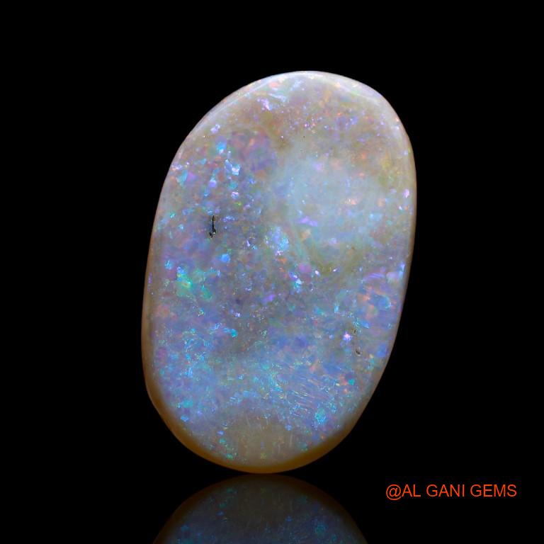 13.10 Cts Natural Australian Fire Opal Loose Gemstone Oval Cabochon 21x14x6 mm A-910