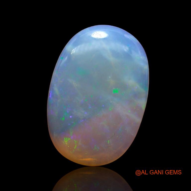 Natural Fire Opal Gemstone 11.65 Cts Loose Oval Cabochon From Australia 23x16x4 mm A-913