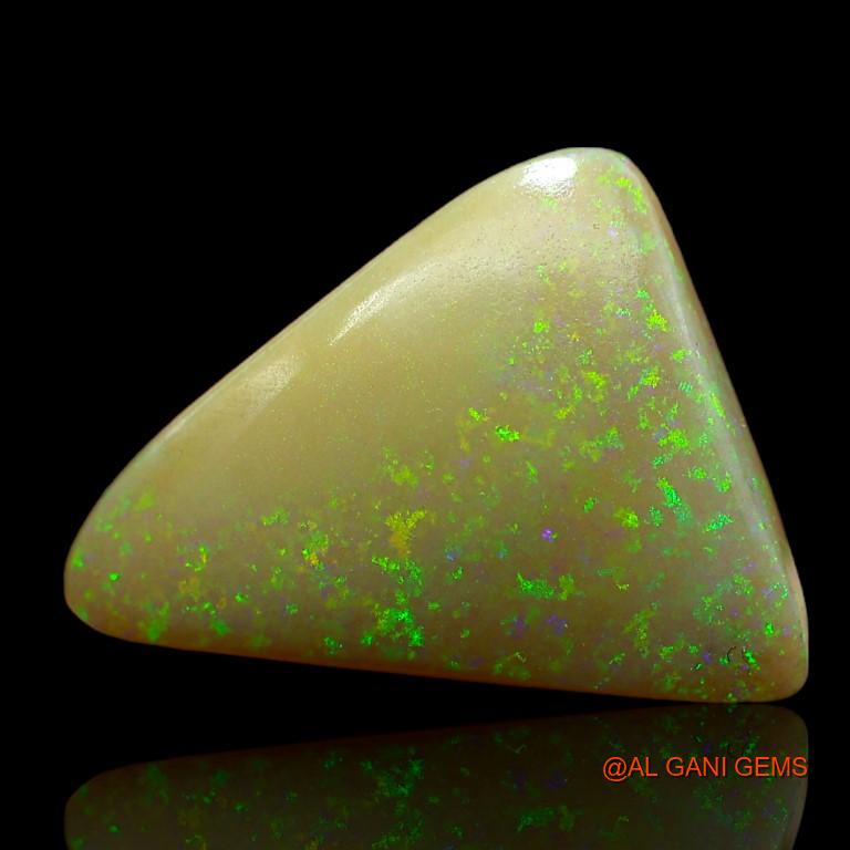 Natural Fire Opal Gemstone 7.35 Cts Loose Trillion Cabochon From Australia 19x15x4 mm A-915