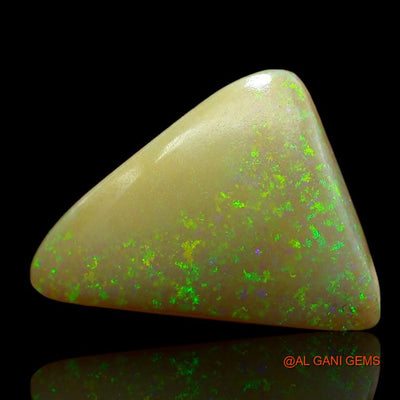 Natural Fire Opal Gemstone 7.35 Cts Loose Trillion Cabochon From Australia 19x15x4 mm A-915