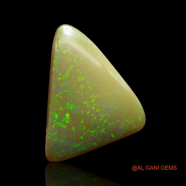 Natural Fire Opal Gemstone 7.35 Cts Loose Trillion Cabochon From Australia 19x15x4 mm A-915