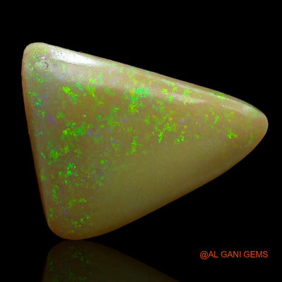 Natural Fire Opal Gemstone 7.35 Cts Loose Trillion Cabochon From Australia 19x15x4 mm A-915