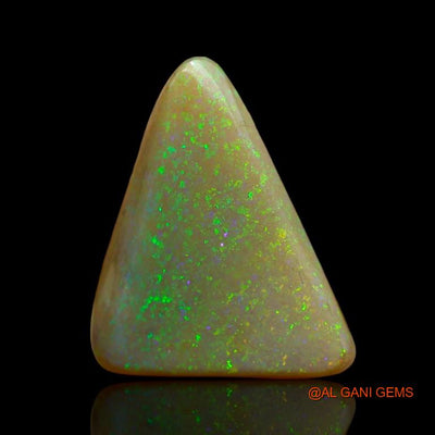 Natural Fire Opal Gemstone 7.35 Cts Loose Trillion Cabochon From Australia 19x15x4 mm A-915