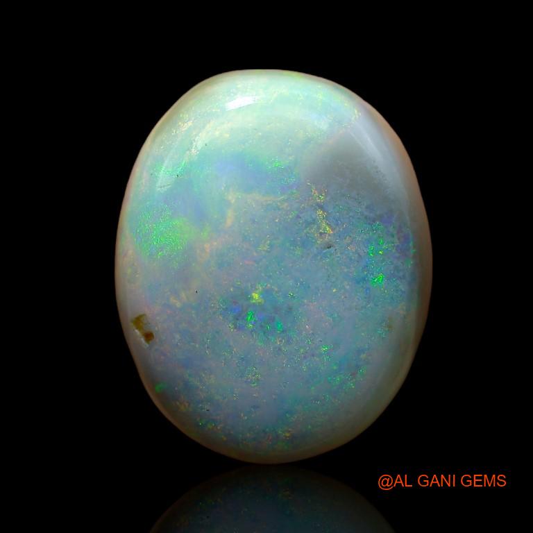 Natural Untreated Fire Opal Loose Gemstone Oval Cabochon From Australia 15.00 Cts 18x15x7 mm A-916
