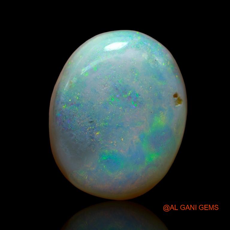 Natural Untreated Fire Opal Loose Gemstone Oval Cabochon From Australia 15.00 Cts 18x15x7 mm A-916