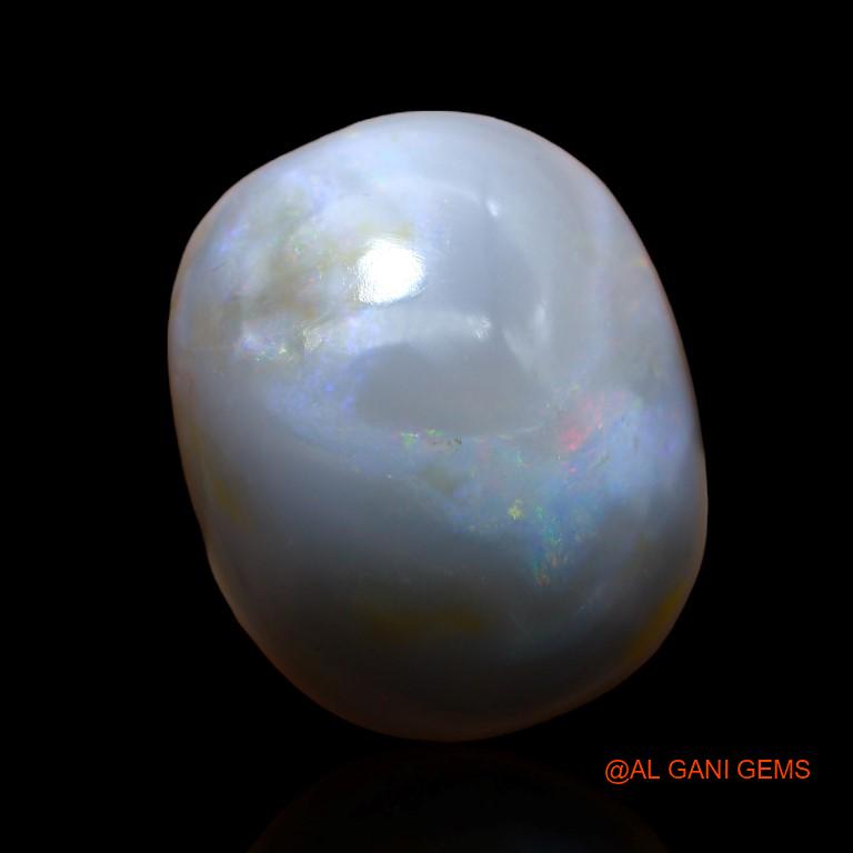 Natural Fire Opal Gemstone 18.60 Cts Loose Oval Cabochon From Australia 21x17x8 mm A-918