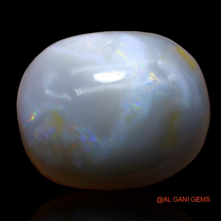 Natural Fire Opal Gemstone 18.60 Cts Loose Oval Cabochon From Australia 21x17x8 mm A-918