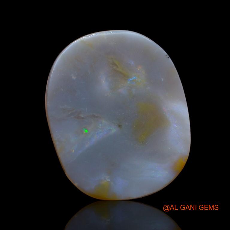 Natural Fire Opal Gemstone 18.60 Cts Loose Oval Cabochon From Australia 21x17x8 mm A-918