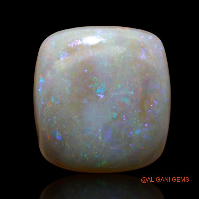 Natural Fire Opal Gemstone 13.80 Cts Loose Square Cabochon From Australia 17x15x6 mm A-919