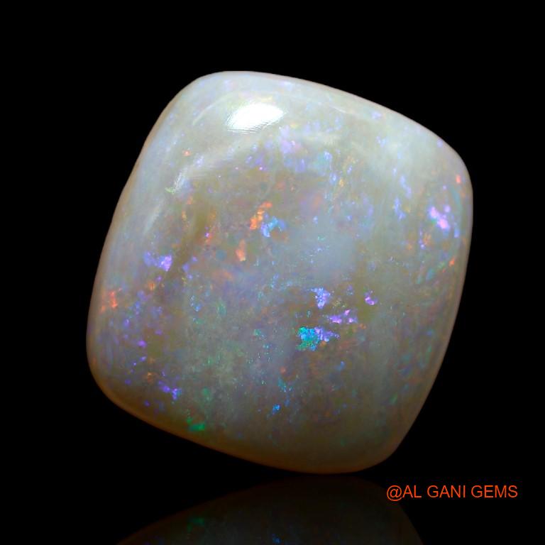 Natural Fire Opal Gemstone 13.80 Cts Loose Square Cabochon From Australia 17x15x6 mm A-919