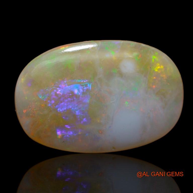 9.15 Cts Natural Australian Fire Opal Loose Gemstone Oval Cabochon 19x13x5 mm A-922