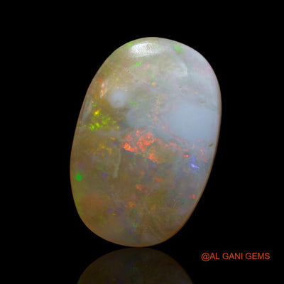 9.15 Cts Natural Australian Fire Opal Loose Gemstone Oval Cabochon 19x13x5 mm A-922