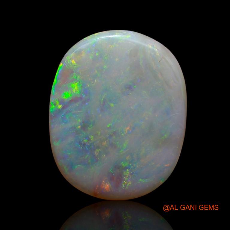 Natural Untreated Fire Opal Loose Gemstone Oval Cabochon From Australia 5.00 Cts 18x14x2 mm A-923