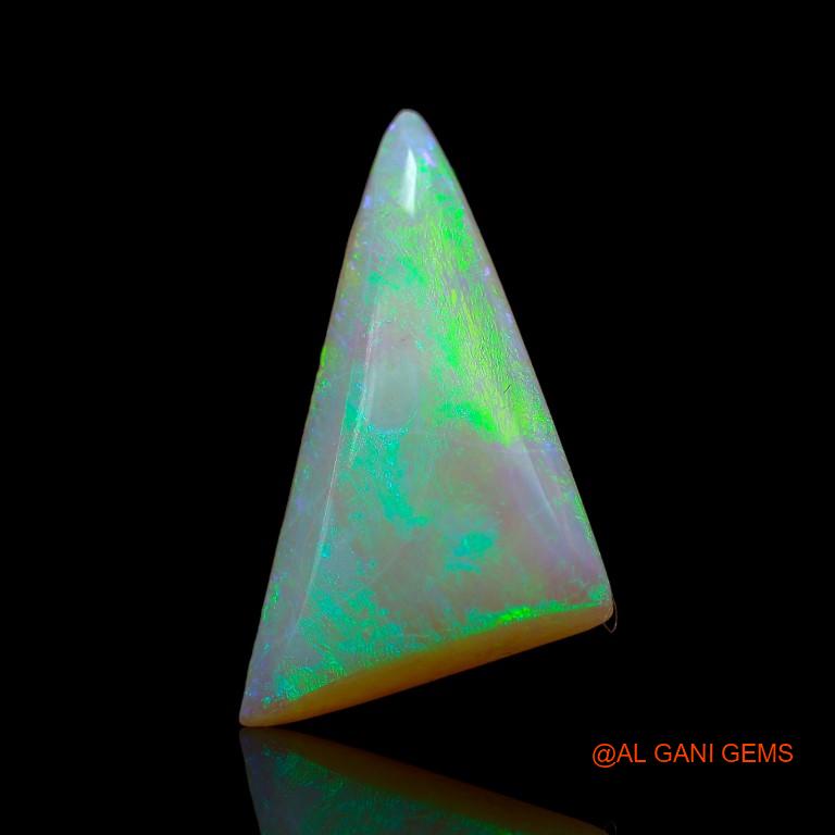 5.50 Cts Natural Australian Fire Opal Loose Gemstone Trillion Cabochon 23x12x4 mm A-925