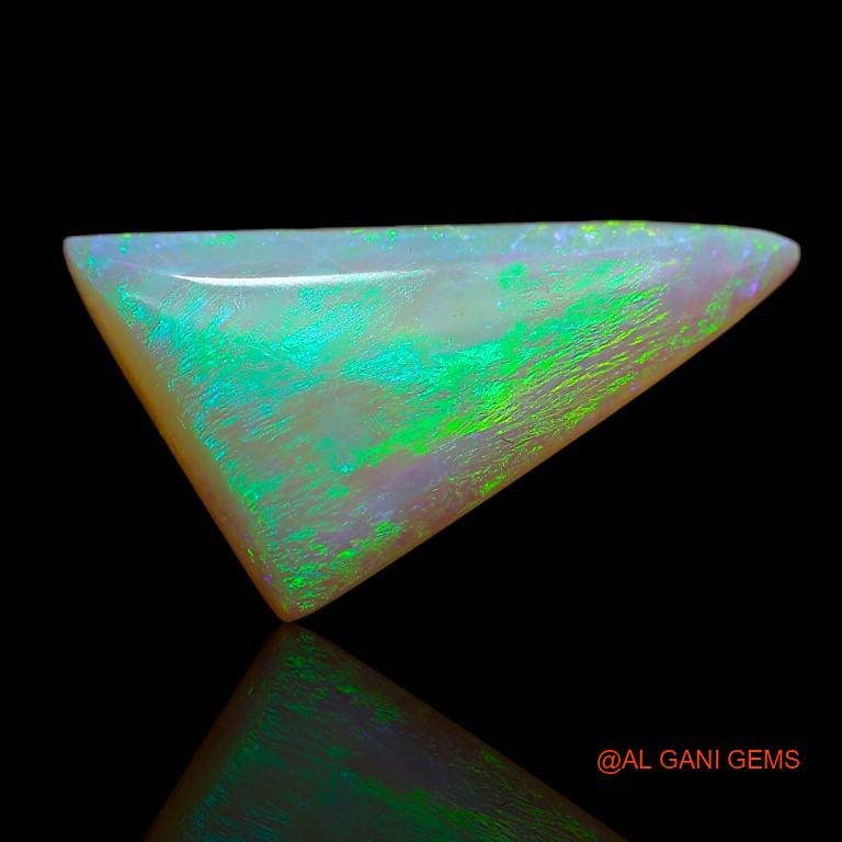 5.50 Cts Natural Australian Fire Opal Loose Gemstone Trillion Cabochon 23x12x4 mm A-925