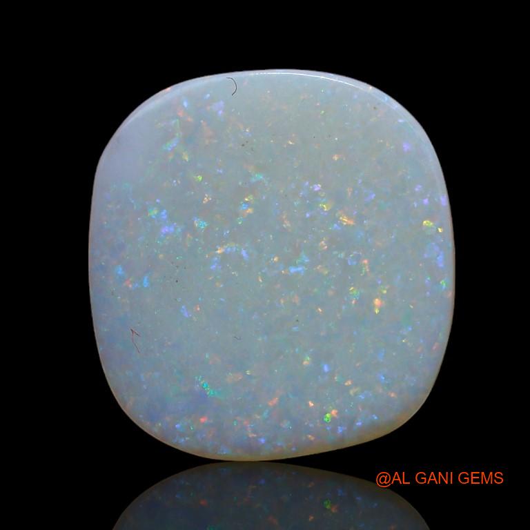 Natural Fire Opal Gemstone 5.00 Cts Loose Oval Cabochon From Australia 16x15x2 mm A-927