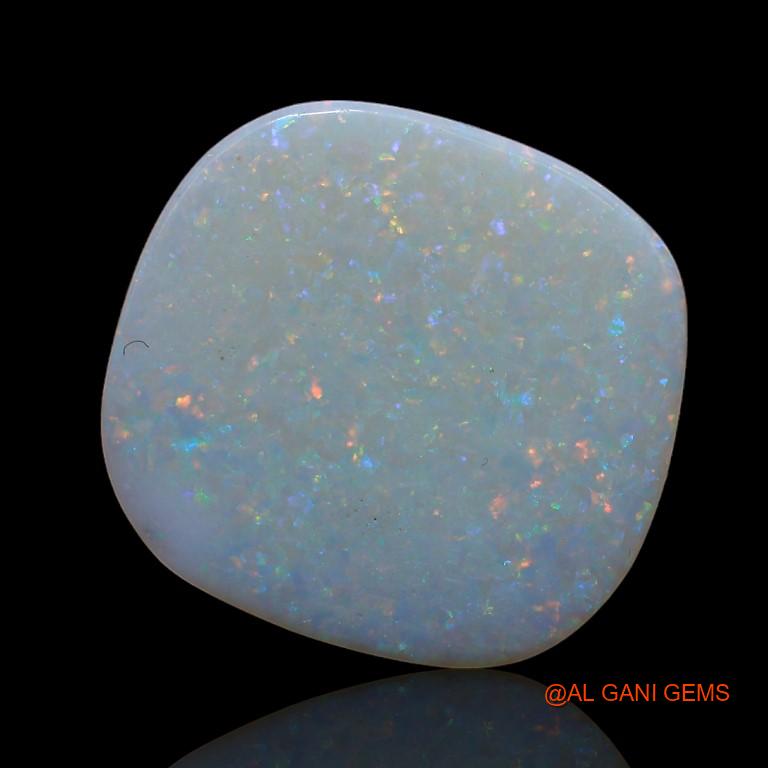 Natural Fire Opal Gemstone 5.00 Cts Loose Oval Cabochon From Australia 16x15x2 mm A-927