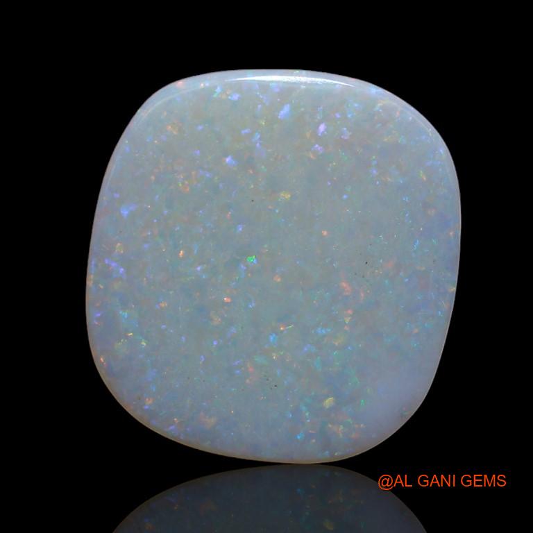 Natural Fire Opal Gemstone 5.00 Cts Loose Oval Cabochon From Australia 16x15x2 mm A-927