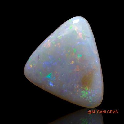 Natural Untreated Fire Opal Loose Gemstone Trillion Cabochon From Australia 6.50 Cts 17x14x5 mm A-928