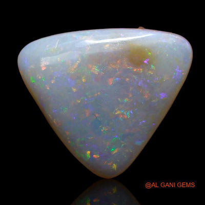 Natural Untreated Fire Opal Loose Gemstone Trillion Cabochon From Australia 6.50 Cts 17x14x5 mm A-928