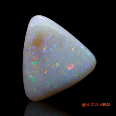 Natural Untreated Fire Opal Loose Gemstone Trillion Cabochon From Australia 6.50 Cts 17x14x5 mm A-928