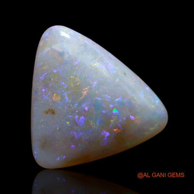 Natural Untreated Fire Opal Loose Gemstone Trillion Cabochon From Australia 6.50 Cts 17x14x5 mm A-928