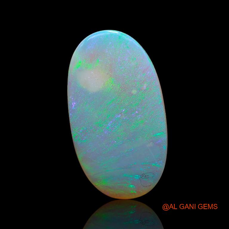 4.85 Cts Natural Australian Fire Opal Loose Gemstone Oval Cabochon 21x12x2 mm A-930