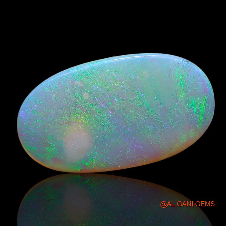 4.85 Cts Natural Australian Fire Opal Loose Gemstone Oval Cabochon 21x12x2 mm A-930
