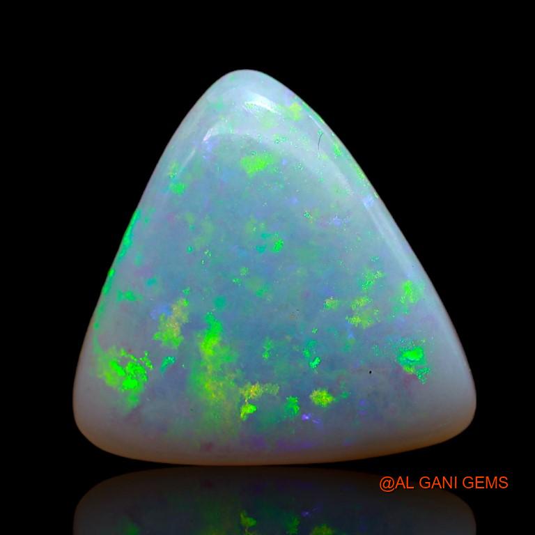 4.80 Cts Natural Australian Fire Opal Loose Gemstone Trillion Cabochon 15x15x3 mm A-934