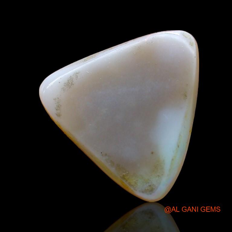 4.80 Cts Natural Australian Fire Opal Loose Gemstone Trillion Cabochon 15x15x3 mm A-934