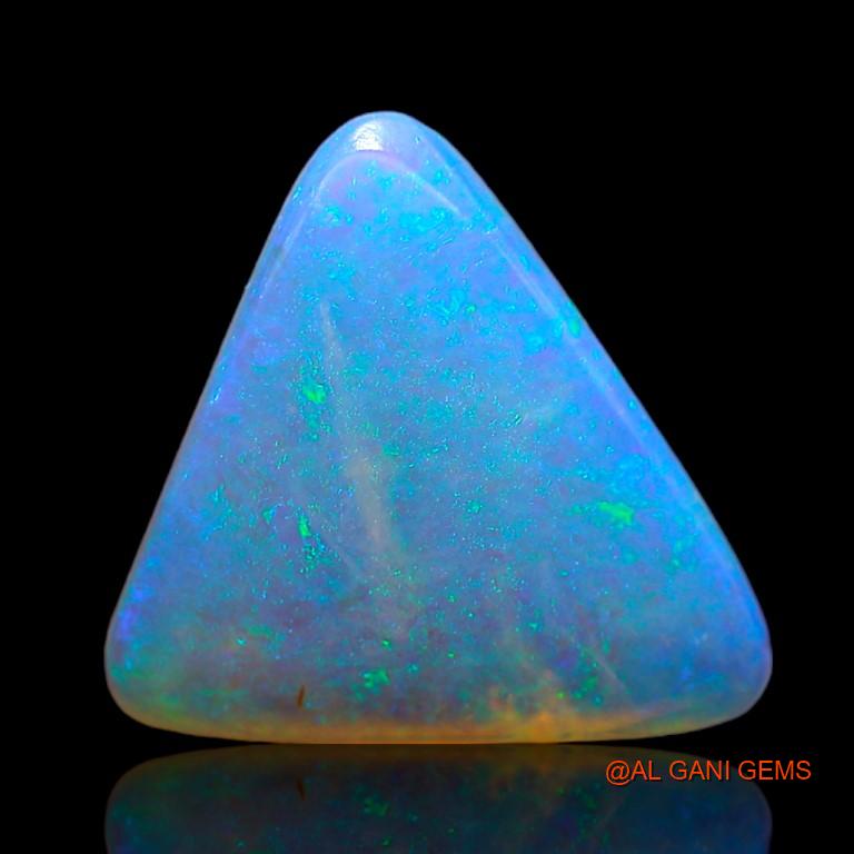 Natural Fire Opal Gemstone 5.60 Cts Loose Trillion Cabochon From Australia 16x13x4 mm A-938