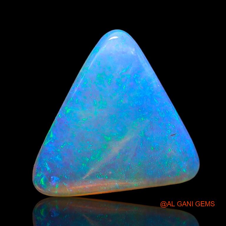 Natural Fire Opal Gemstone 5.60 Cts Loose Trillion Cabochon From Australia 16x13x4 mm A-938