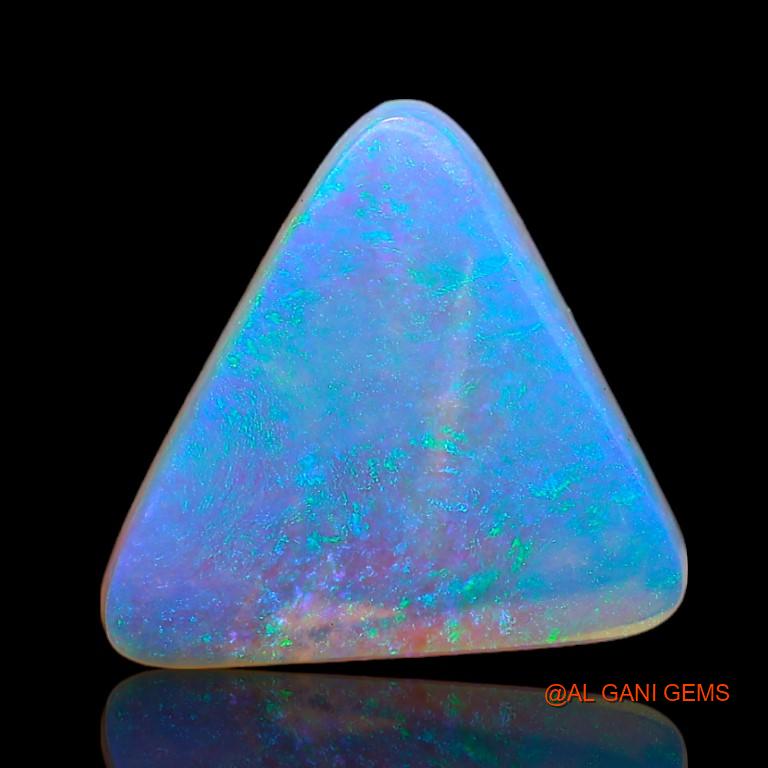 Natural Fire Opal Gemstone 5.60 Cts Loose Trillion Cabochon From Australia 16x13x4 mm A-938