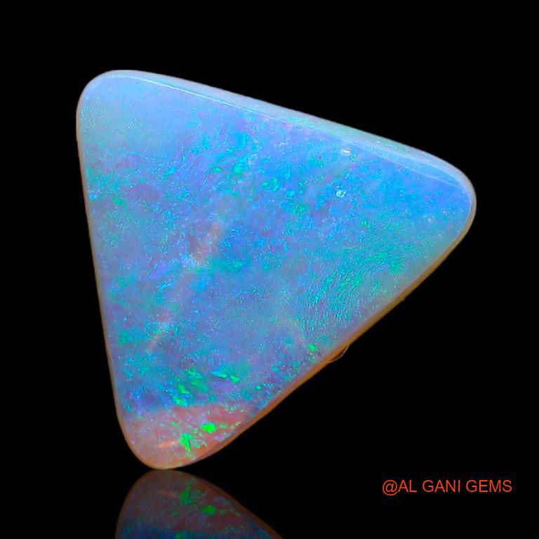 Natural Fire Opal Gemstone 5.60 Cts Loose Trillion Cabochon From Australia 16x13x4 mm A-938