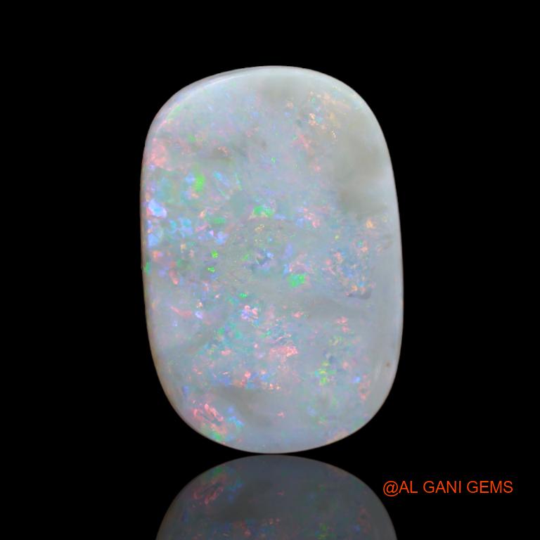15.20 Cts Natural Australian Fire Opal Loose Gemstone Fancy Cabochon 24x16x4 mm A-93