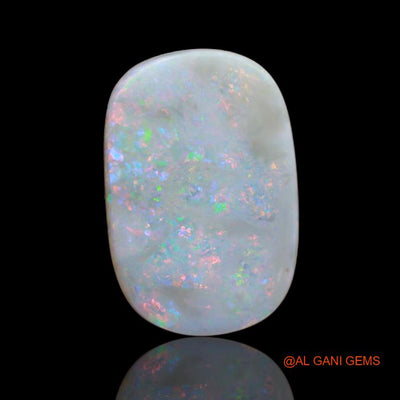 15.20 Cts Natural Australian Fire Opal Loose Gemstone Fancy Cabochon 24x16x4 mm A-93