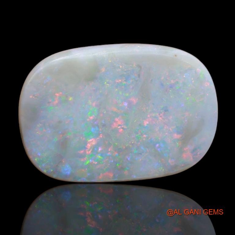 15.20 Cts Natural Australian Fire Opal Loose Gemstone Fancy Cabochon 24x16x4 mm A-93