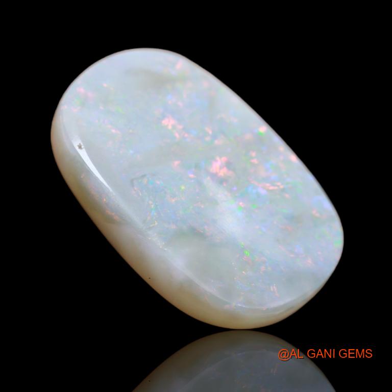 15.20 Cts Natural Australian Fire Opal Loose Gemstone Fancy Cabochon 24x16x4 mm A-93