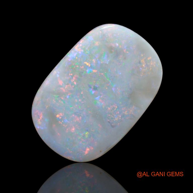 15.20 Cts Natural Australian Fire Opal Loose Gemstone Fancy Cabochon 24x16x4 mm A-93