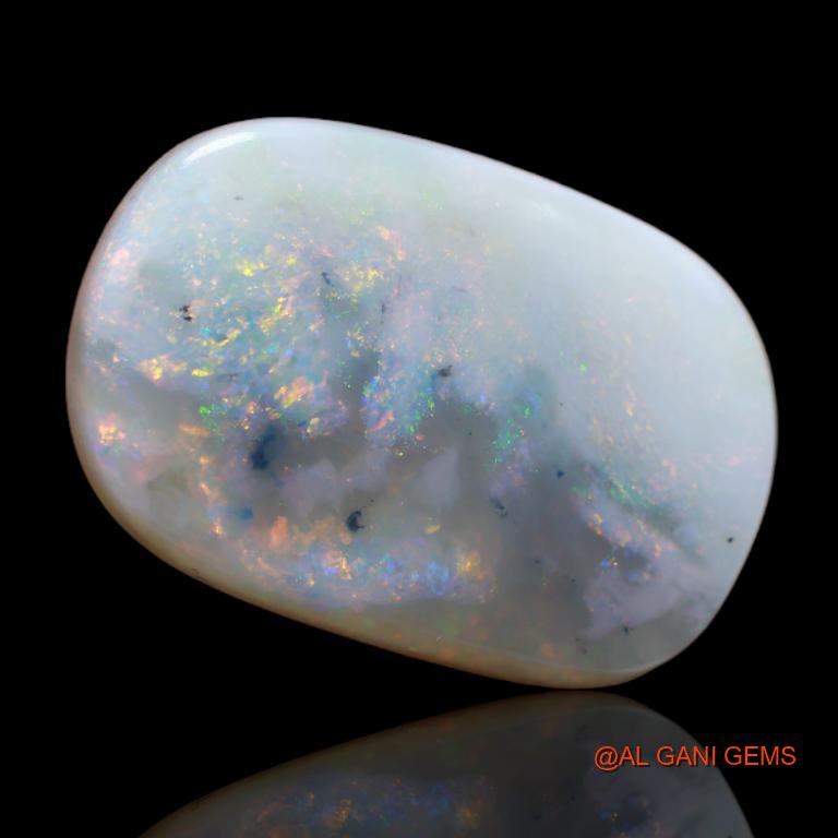 15.20 Cts Natural Australian Fire Opal Loose Gemstone Fancy Cabochon 24x16x4 mm A-93