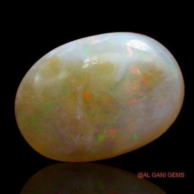 8.35 Cts Natural Australian Fire Opal Loose Gemstone Oval Cabochon 18x12x5 mm A-941