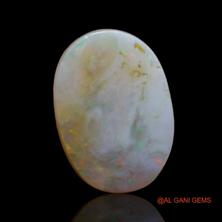 8.35 Cts Natural Australian Fire Opal Loose Gemstone Oval Cabochon 18x12x5 mm A-941