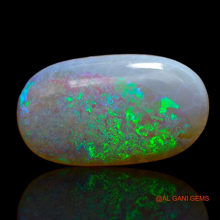 Natural Untreated Fire Opal Loose Gemstone Oval Cabochon From Australia 4.75 Cts 18x10x3 mm A-943