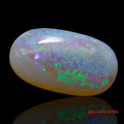 Natural Untreated Fire Opal Loose Gemstone Oval Cabochon From Australia 4.75 Cts 18x10x3 mm A-943