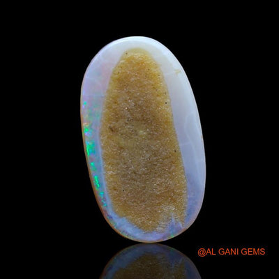 Natural Untreated Fire Opal Loose Gemstone Oval Cabochon From Australia 4.75 Cts 18x10x3 mm A-943