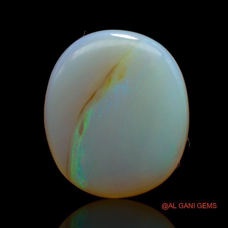 14.15 Cts Natural Australian Fire Opal Loose Gemstone Oval Cabochon 19x16x6 mm A-944