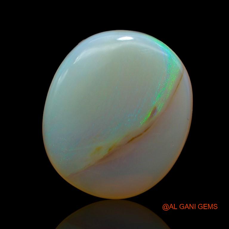 14.15 Cts Natural Australian Fire Opal Loose Gemstone Oval Cabochon 19x16x6 mm A-944