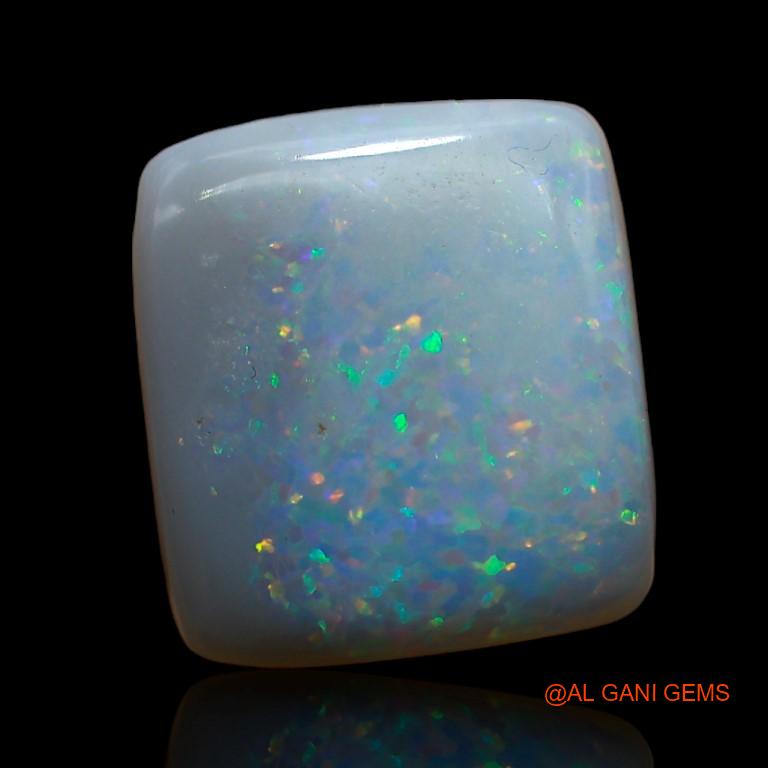 11.30 Cts Natural Australian Fire Opal Loose Gemstone Square Cabochon 14x12x7 mm A-946